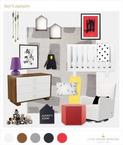 modern nursery e-design