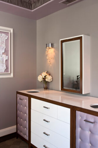 grey and lavender nursery