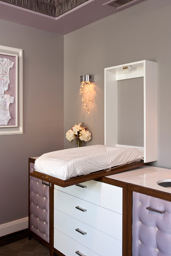 Gray and lavender nursery