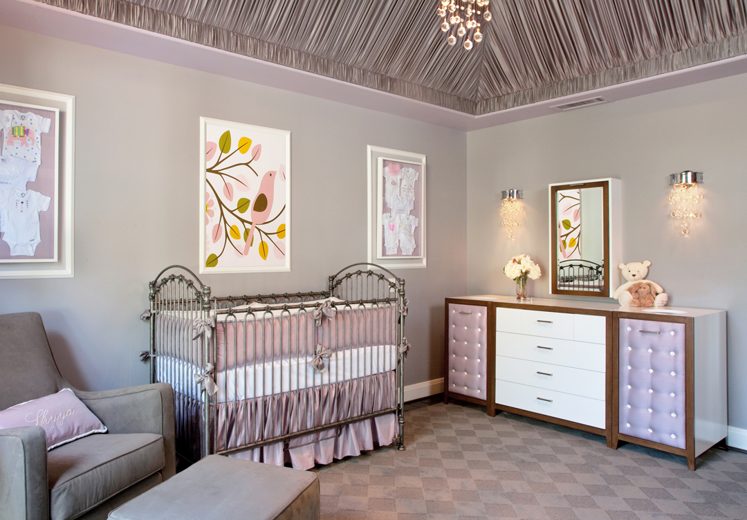 Gray and lavender nursery