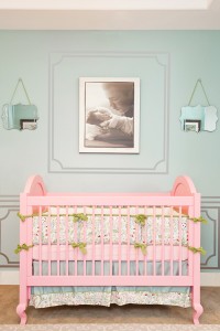pink and blue nursery