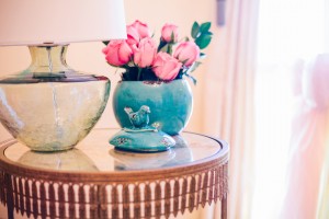 pink and turquoise nursery