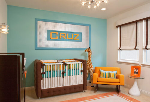 retro modern nursery