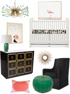 Hollywood regency nursery