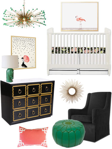 Hollywood regency nursery