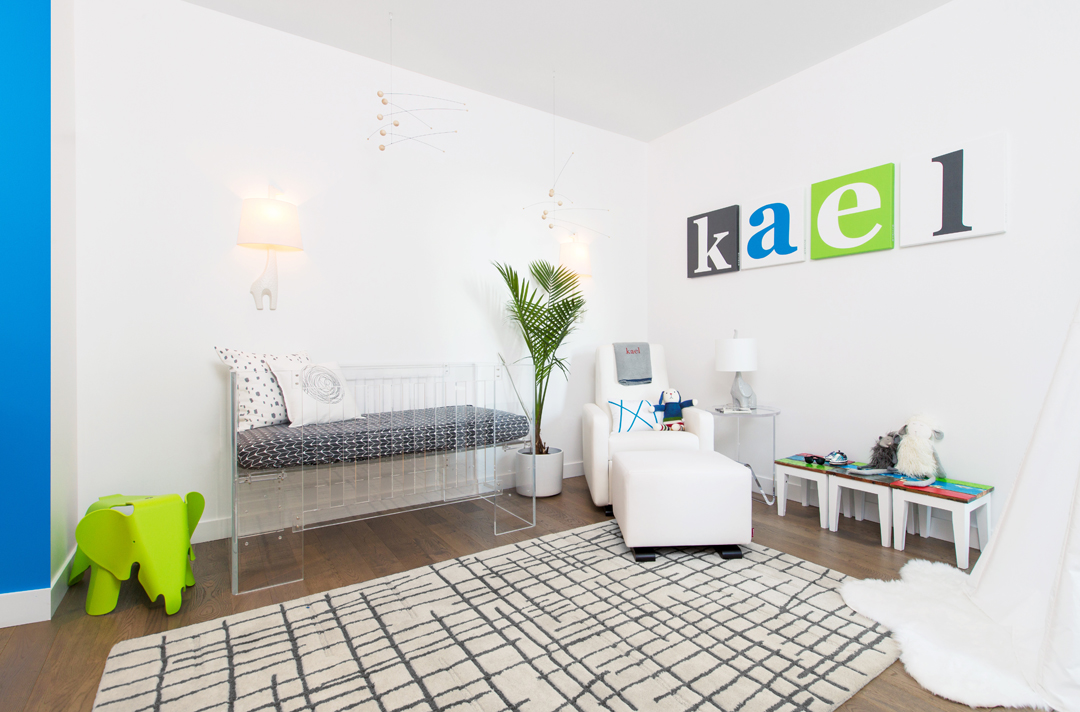 minimalist modern nursery