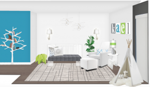 Modern nursery rendering