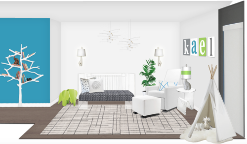Modern nursery rendering
