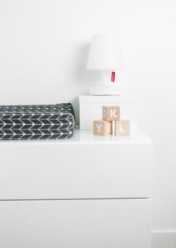 modern changing table