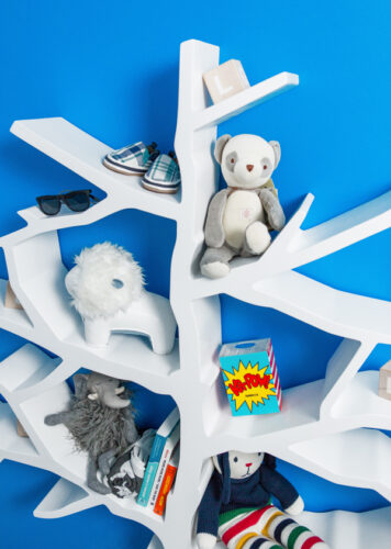 Tree bookcase nursery works