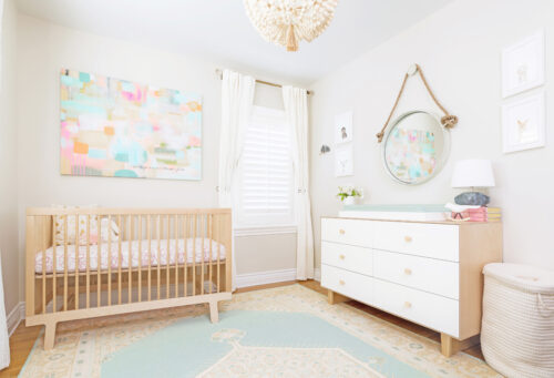 neutral pastel nursery