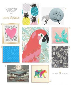 My Top 5 Nursery Artwork Resources | Little Crown Interiors