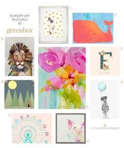 My Top 5 Nursery Artwork Resources | Little Crown Interiors