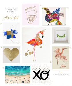 My Top 5 Nursery Artwork Resources | Little Crown Interiors