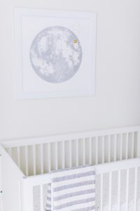 All White Celestial Nursery by Little Crown Interiors