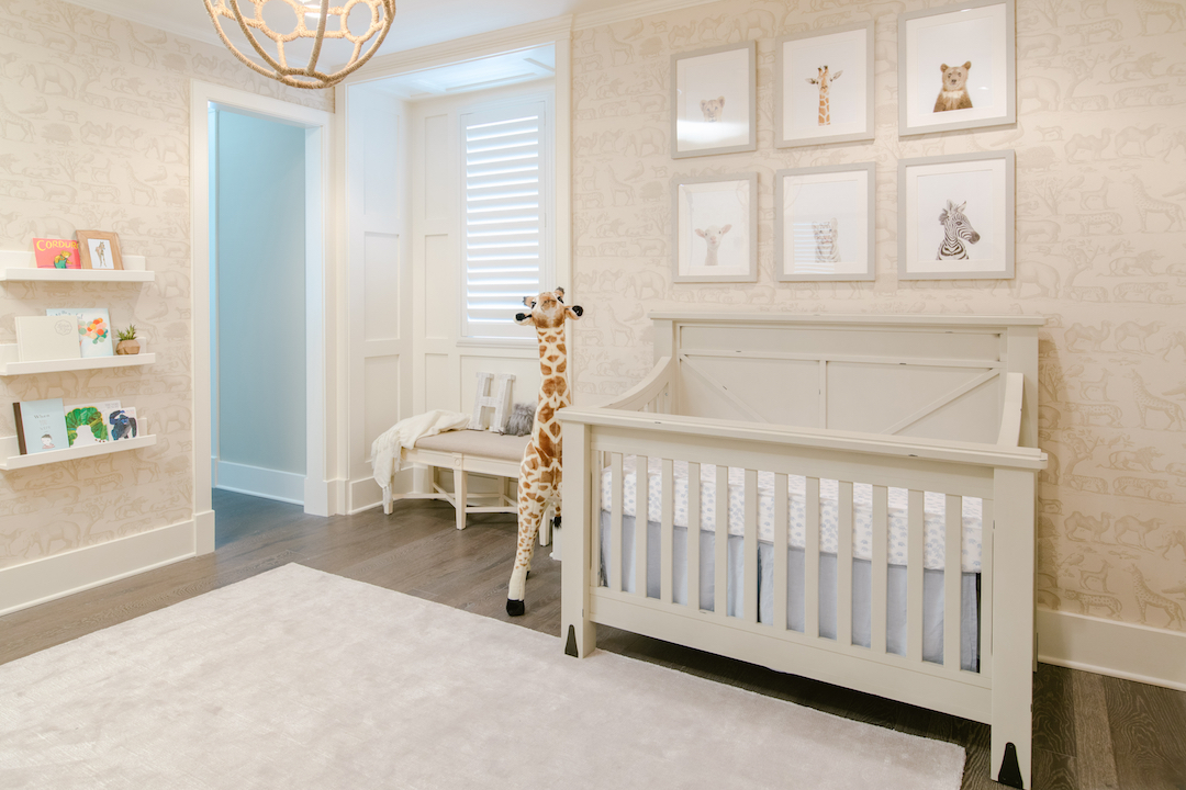 Neutral Safari Nursery by Little Crown Interiors