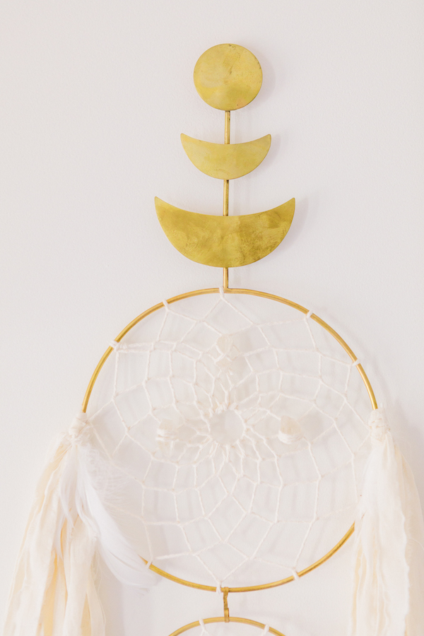 Gold Dreamcatcher Wall Hanging | Little Crown Interiors