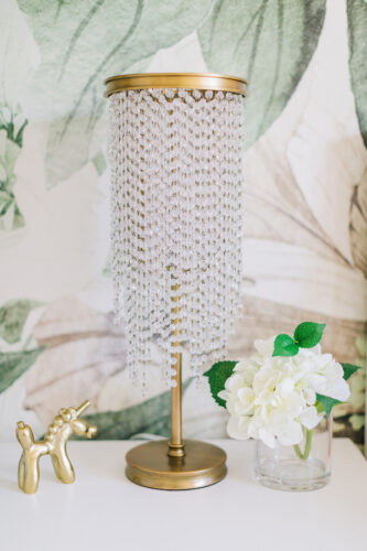Floral Wallpaper Girl's Bedroom by Little Crown Interiors