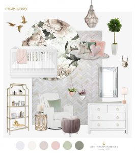 Jessi Malay's Nursery designed by Little Crown Interiors