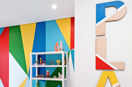Abstract Modern Playroom | Little Crown Interiors