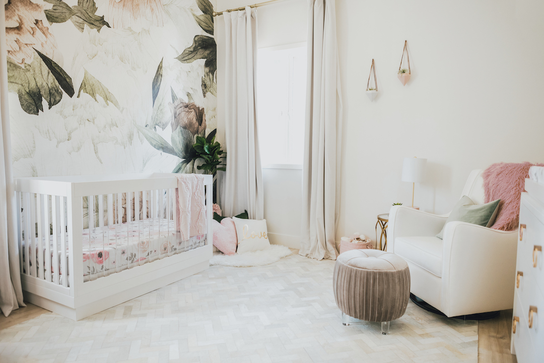 Jessi Malay's Floral Nursery | Little Crown Interiors