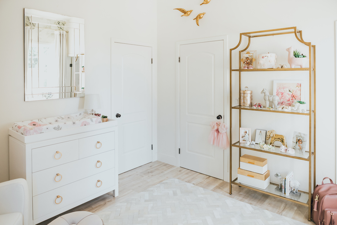 White and Gold Nursery | Little Crown Interiors