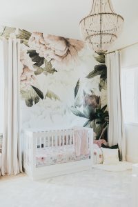 Jessi Malay's Floral Nursery | Little Crown Interiors