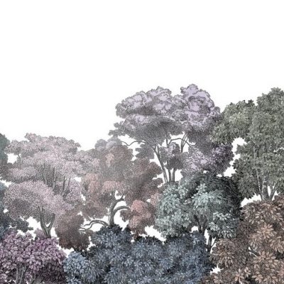 Rainbow Tree Forest Wall Mural