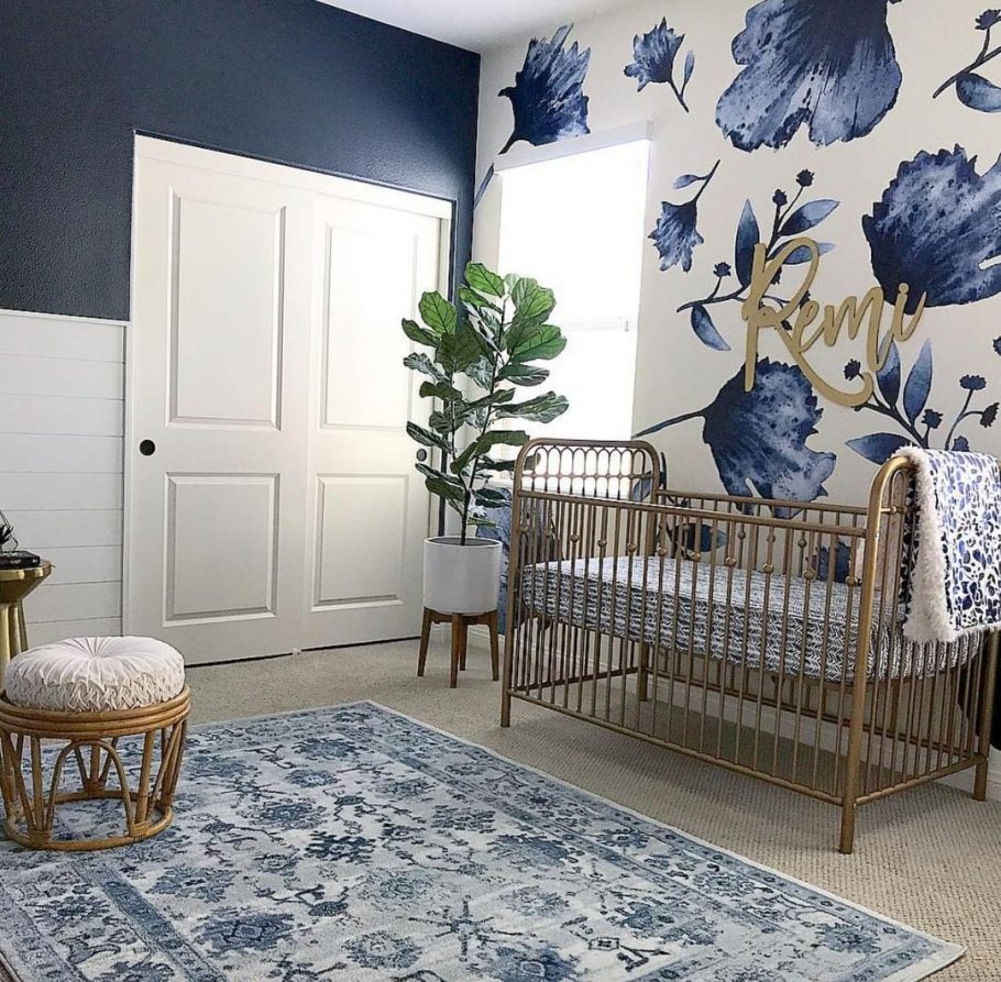 2018 Nursery Trends: Floral Wallpaper