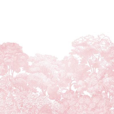 Pink Forest Wallpaper | Little Crown Interiors