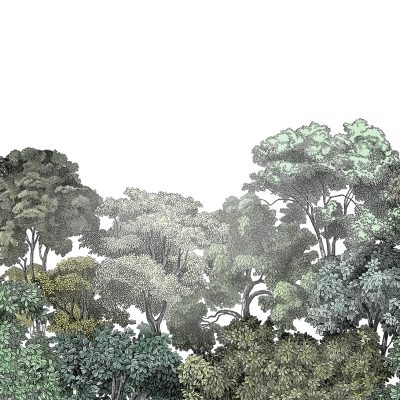 Green Tree Forest Wall Mural | Little Crown Interiors Shop