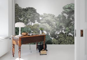 Green Tree Forest Wall Mural | Little Crown Interiors Shop