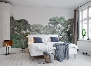 Green Tree Forest Wall Mural | Little Crown Interiors Shop