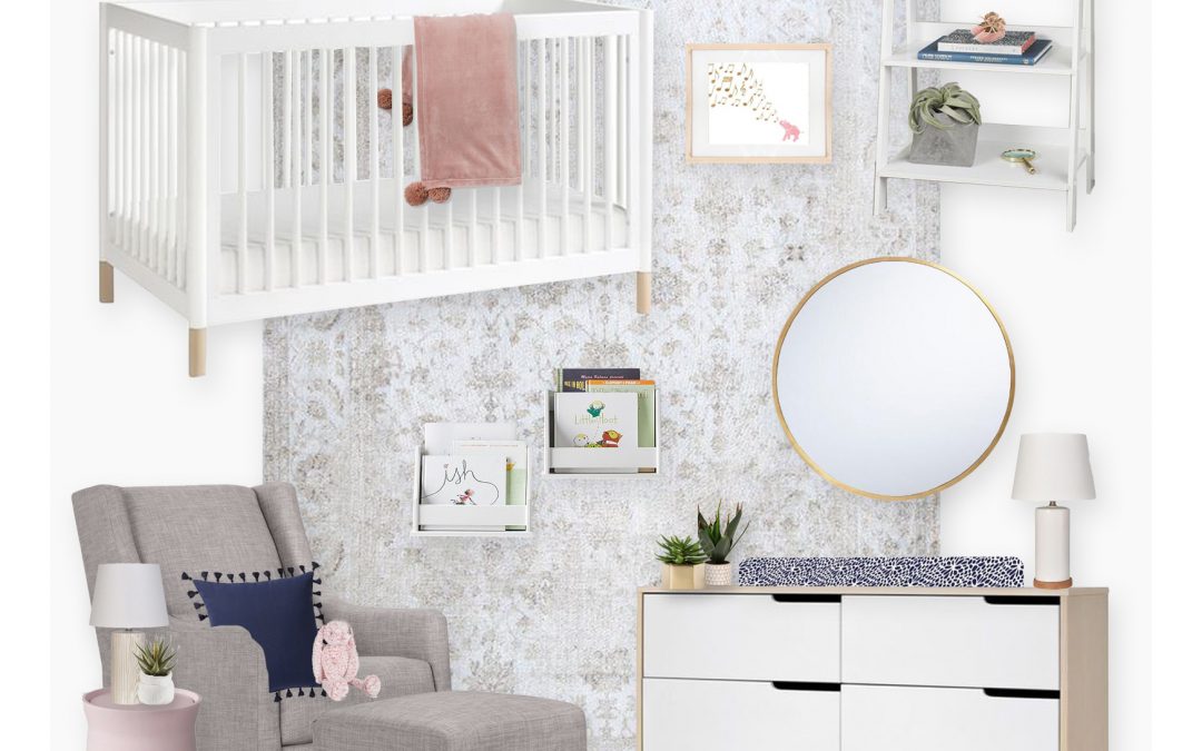 A Modern Pastel Nursery E-Design Reveal