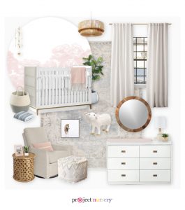 Gender Neutral Nursery E-Design by Little Crown Interiors