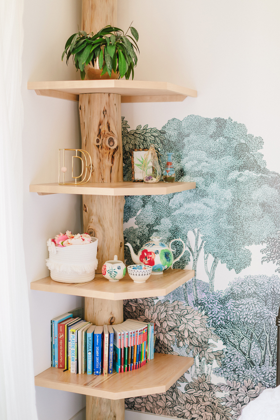 Lavender Girl's Bedroom in Newport Beach by Little Crown Interiors