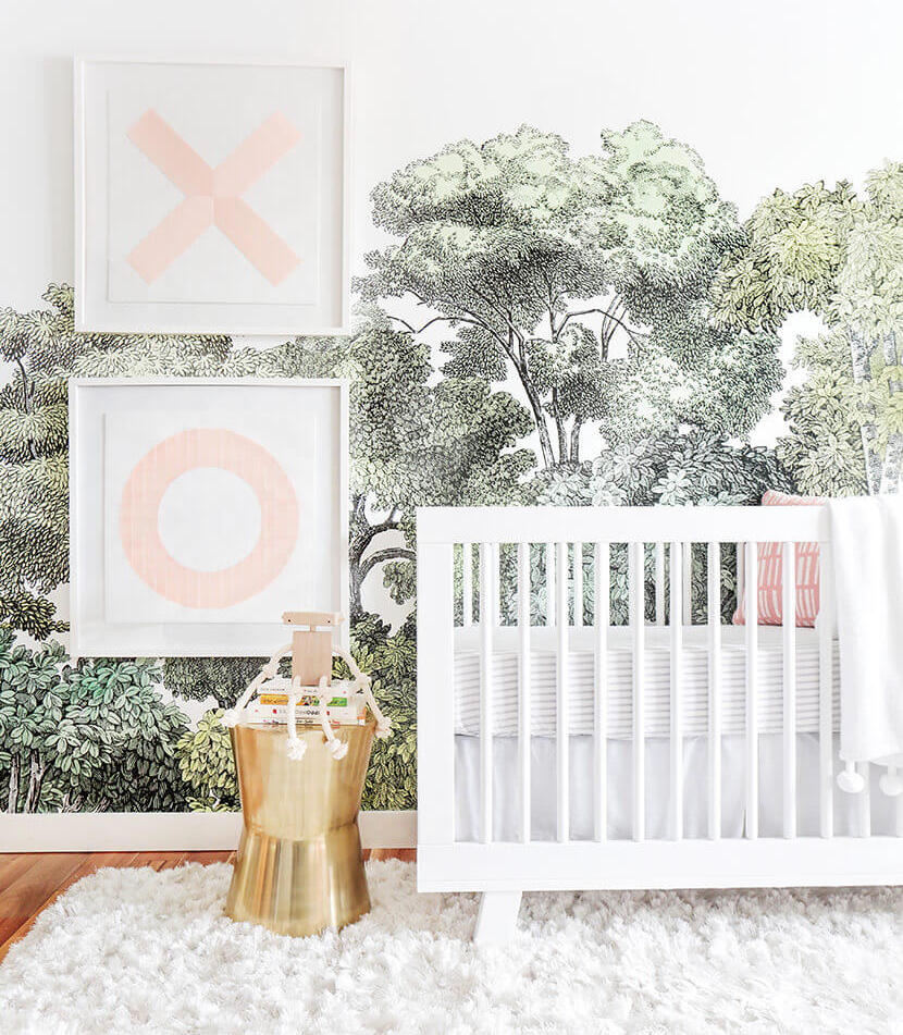 My Favorite Nursery Wall Murals | Little Crown Interiors