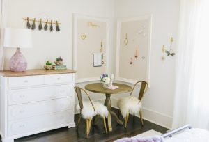 Lavender Girl's Bedroom in Newport Beach by Little Crown Interiors