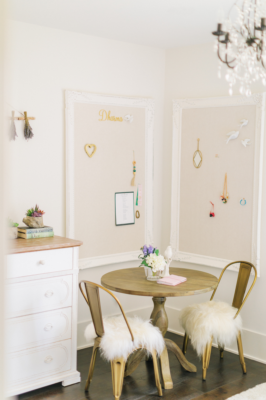 Lavender Girl's Bedroom in Newport Beach by Little Crown Interiors