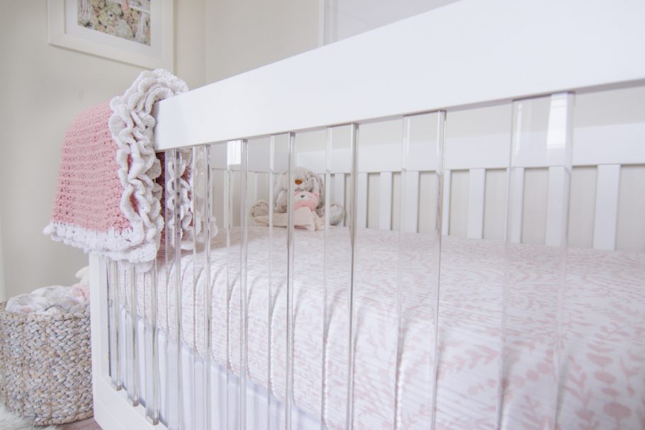 White & Blush Nursery by Little Crown Interiors