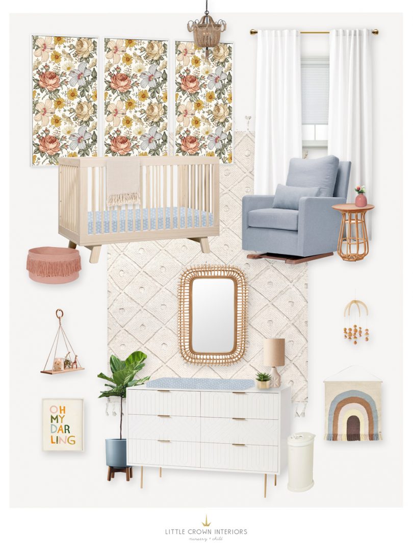 A Neutral Nursery E-Design with Scandinavian Touches - Little Crown ...