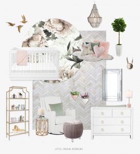 Floral Nursery Get The Look by Little Crown Interiors