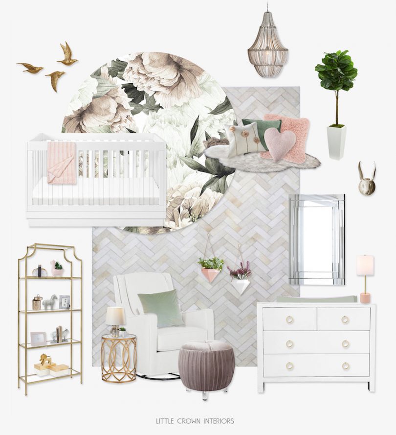Get the Look: Recreating This Girl's Floral Nursery - Little Crown ...
