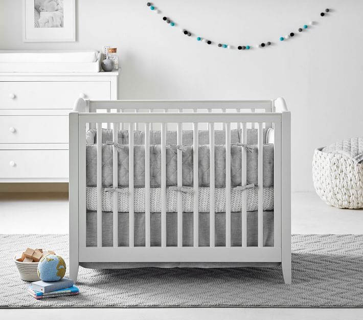 Small Space Nursery Mini Crib