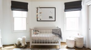 Black and white nursery design by Resident Understood
