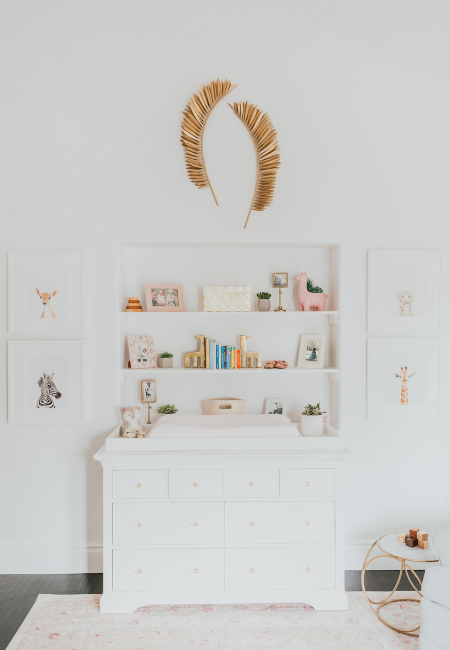 Pink and Gold Nursery Design by Little Crown Interiors