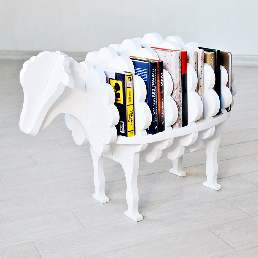 Sheep Bookcase Etsy