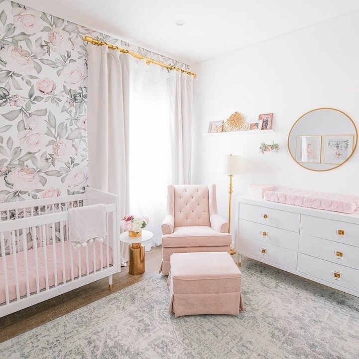 Nursery Trends of 2019: Blush Floral Nursery