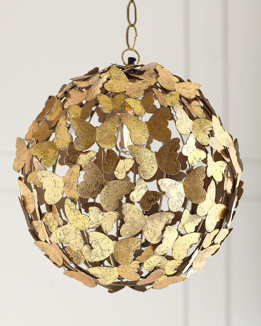 Gold Butterfly Chandelier