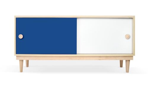 Custom Blue Playroom Storage Unit